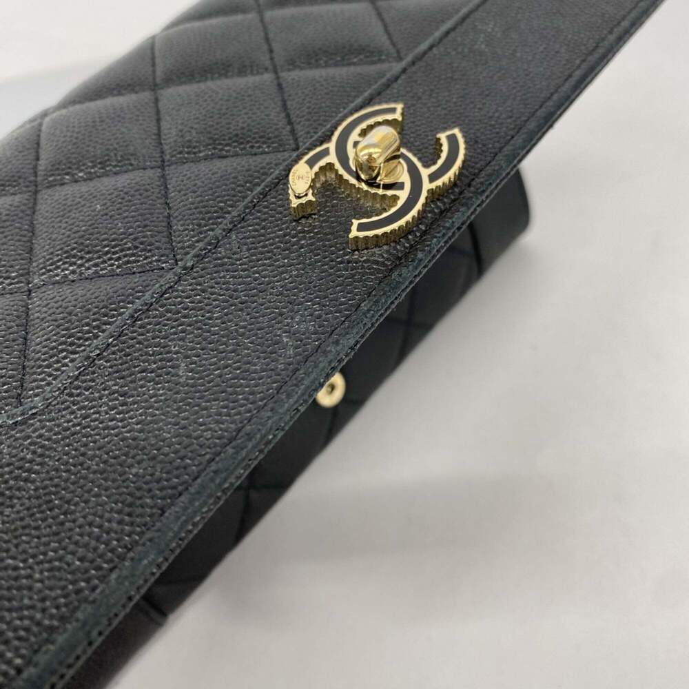 CHANEL Black Caviar Leather Wallet - Picture 7 of 9